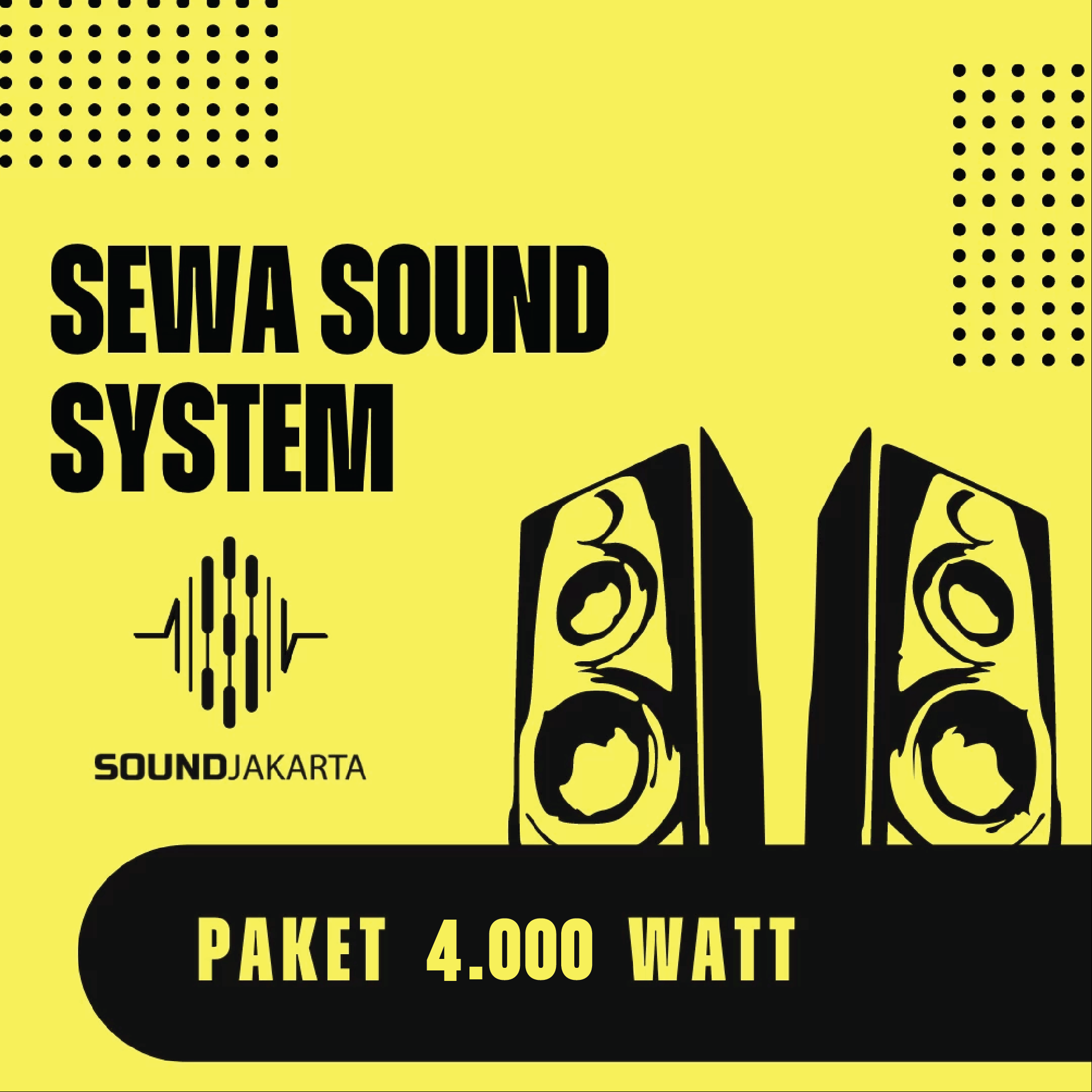 sewa sound system 4000 watt